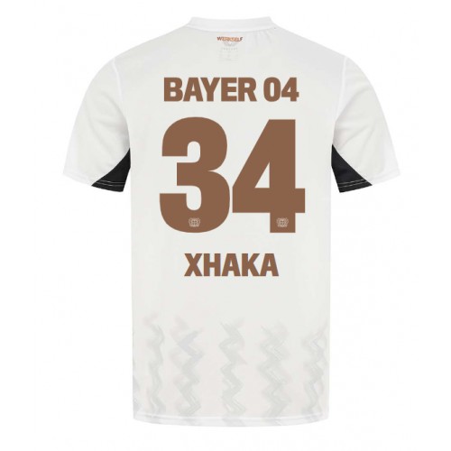 Fotballdrakt Herre Bayer Leverkusen Granit Xhaka #34 Bortedrakt 2024-25 Kortermet